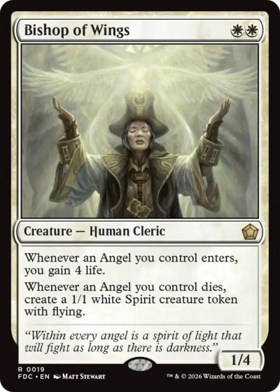 Bishop of Wings from FDC #19, Magic: The Gathering card