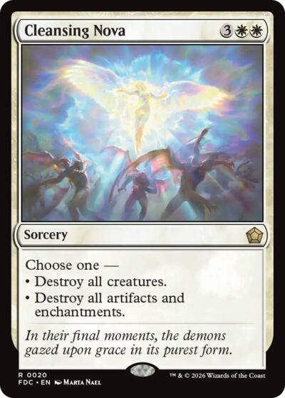 Cleansing Nova from FDC #20, Magic: The Gathering card