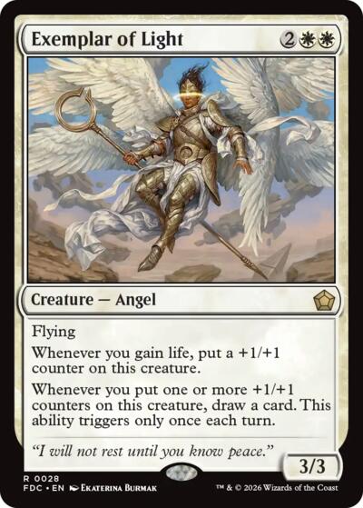 Exemplar of Light from FDC #28, Magic: The Gathering card