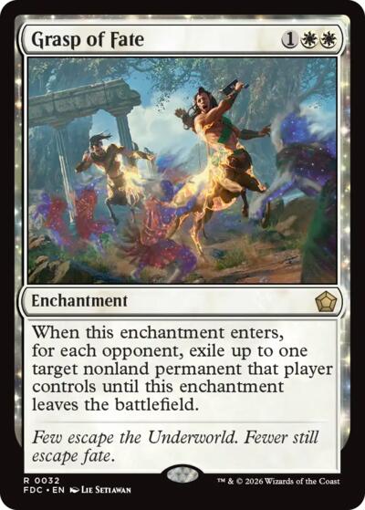 Grasp of Fate from FDC #32, Magic: The Gathering card