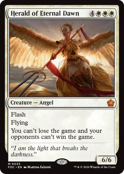 Herald of Eternal Dawn from FDC #33, Magic: The Gathering card
