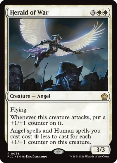 Herald of War from FDC #34, Magic: The Gathering card