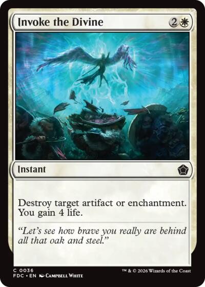 Invoke the Divine from FDC #36, Magic: The Gathering card
