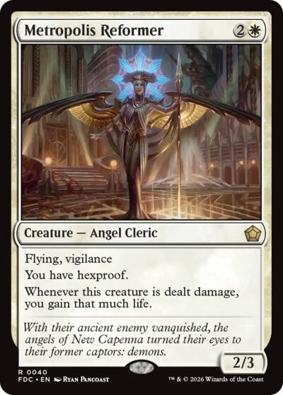 Metropolis Reformer from FDC #40, Magic: The Gathering card