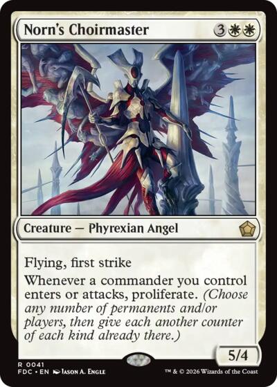 Norn's Choirmaster from FDC #41, Magic: The Gathering card