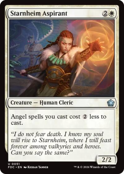 Starnheim Aspirant from FDC #51, Magic: The Gathering card