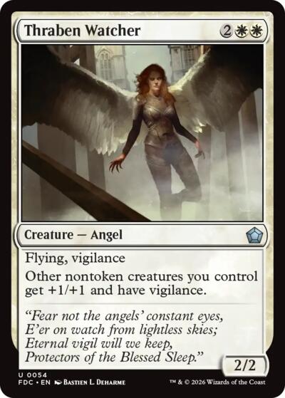 Thraben Watcher from FDC #54, Magic: The Gathering card