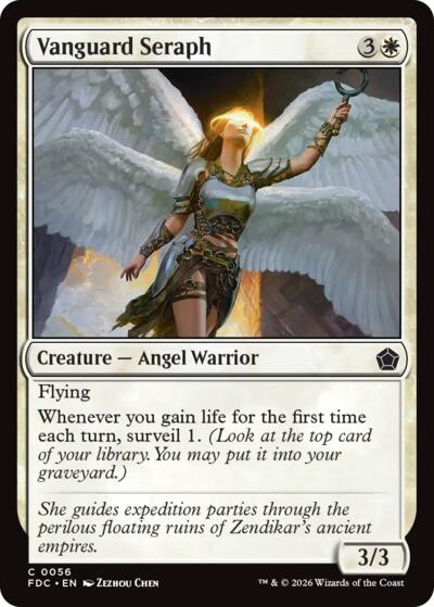 Vanguard Seraph from FDC #56, Magic: The Gathering card