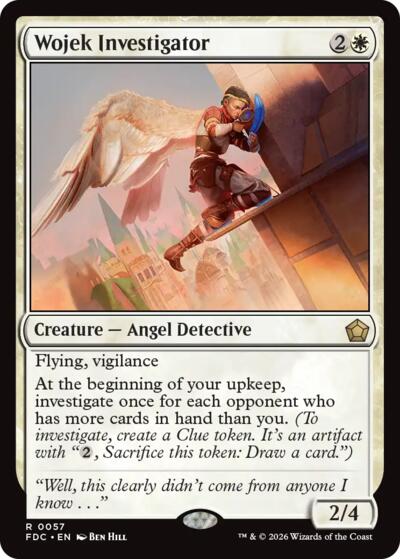 Wojek Investigator from FDC #57, Magic: The Gathering card
