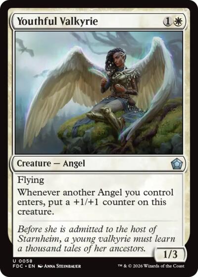 Youthful Valkyrie from FDC #58, Magic: The Gathering card
