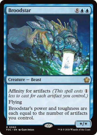 Broodstar from FDC #60, Magic: The Gathering card