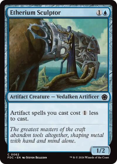 Etherium Sculptor from FDC #62, Magic: The Gathering card