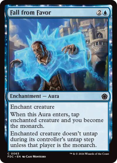 Fall from Favor from FDC #63, Magic: The Gathering card