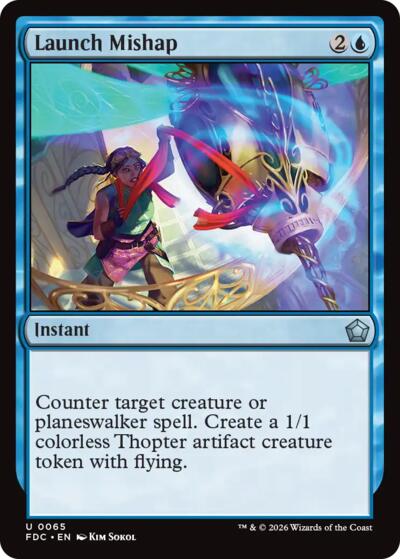 Launch Mishap from FDC #65, Magic: The Gathering card