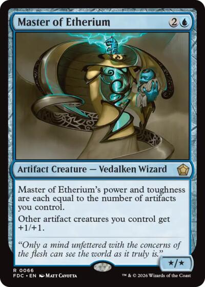 Master of Etherium from FDC #66, Magic: The Gathering card