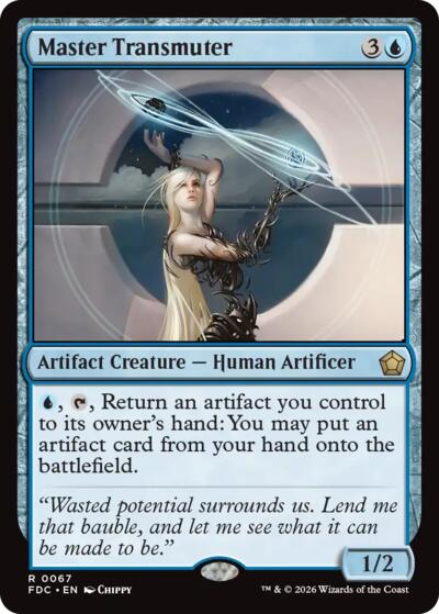 Master Transmuter from FDC #67, Magic: The Gathering card