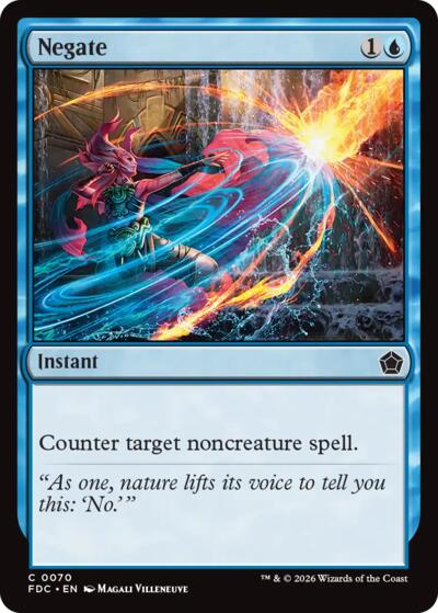Negate from FDC #70, Magic: The Gathering card
