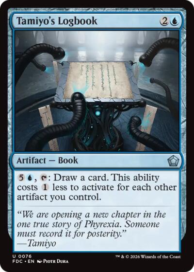 Tamiyo's Logbook from FDC #76, Magic: The Gathering card