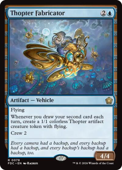 Thopter Fabricator from FDC #78, Magic: The Gathering card
