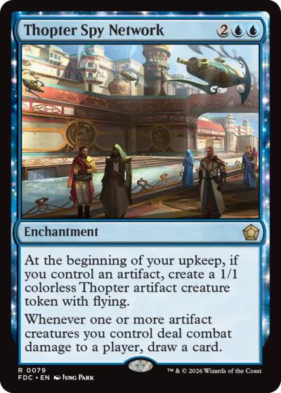Thopter Spy Network from FDC #79, Magic: The Gathering card