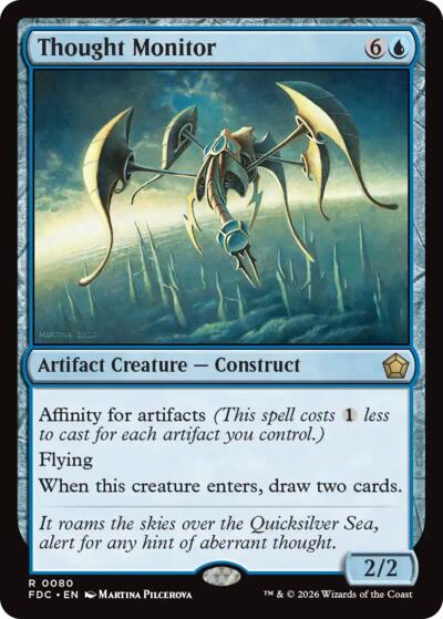Thought Monitor from FDC #80, Magic: The Gathering card