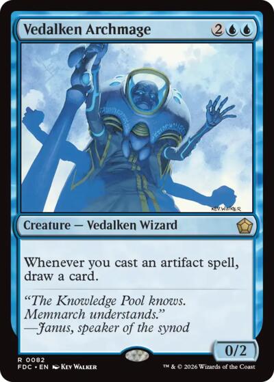 Vedalken Archmage from FDC #82, Magic: The Gathering card