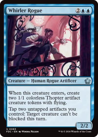 Whirler Rogue from FDC #83, Magic: The Gathering card