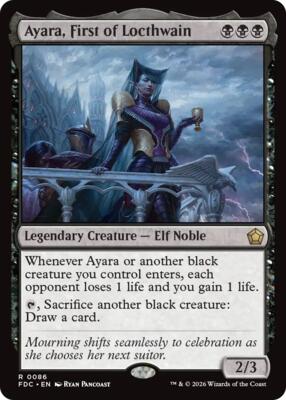 Ayara, First of Locthwain #86 – Commander: Foundations (Rare)