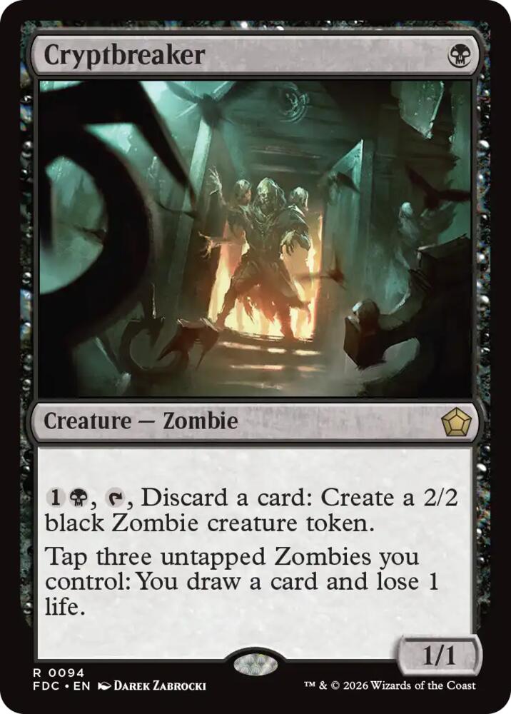 Cryptbreaker from Commander: Foundations (FDC) #94, Magic: The Gathering card