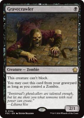 Gravecrawler #104 – Commander: Foundations (Rare)