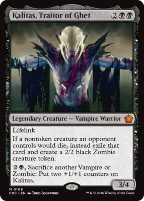 Kalitas, Traitor of Ghet #108 – Commander: Foundations (Mythic)