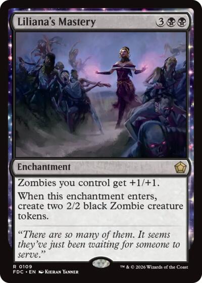 Liliana's Mastery from FDC #109, Magic: The Gathering card
