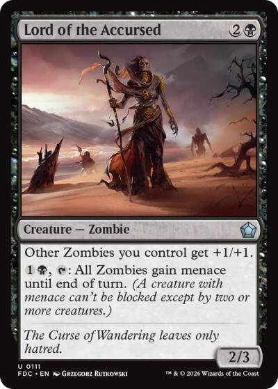 Lord of the Accursed from FDC #111, Magic: The Gathering card