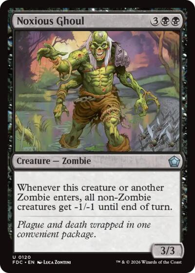 Noxious Ghoul from FDC #120, Magic: The Gathering card