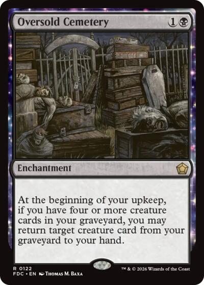Oversold Cemetery from FDC #122, Magic: The Gathering card