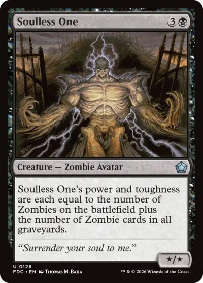 Soulless One from FDC #126, Magic: The Gathering card