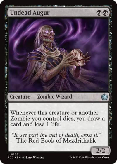 Undead Augur from FDC #129, Magic: The Gathering card