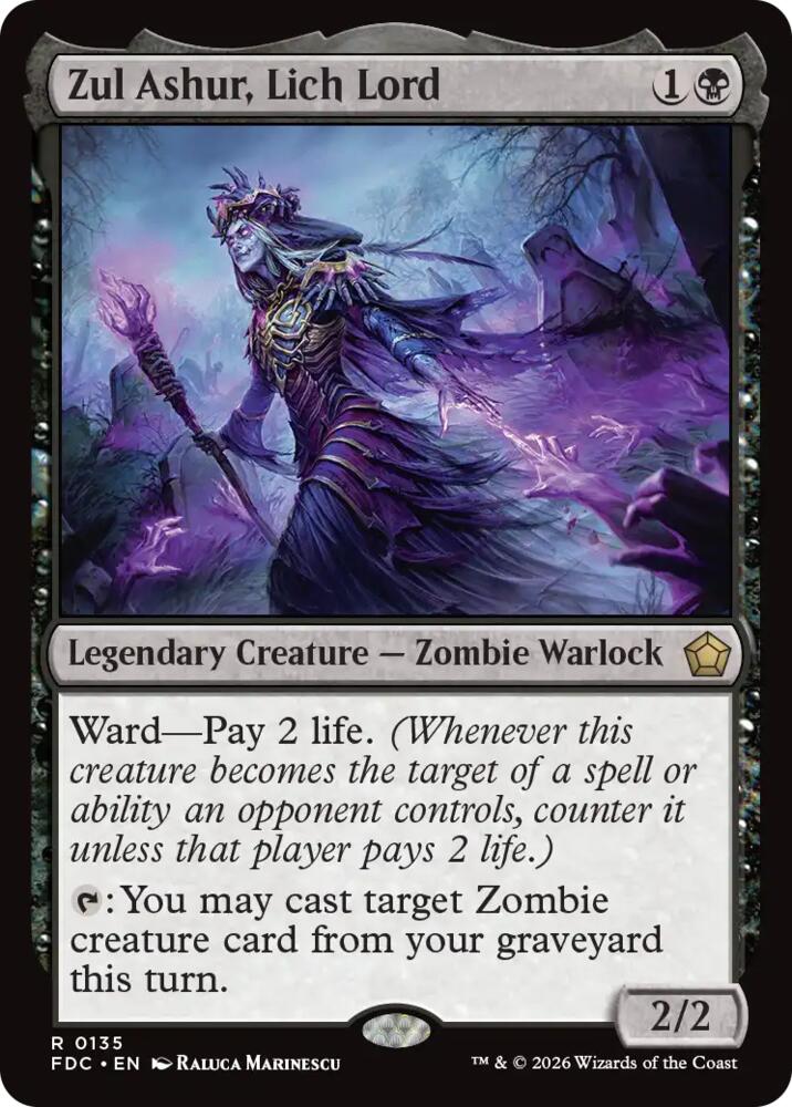 Zul Ashur, Lich Lord - Commander: Foundations - Magic: The