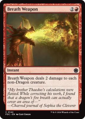 Breath Weapon 142 — Commander: Foundations
