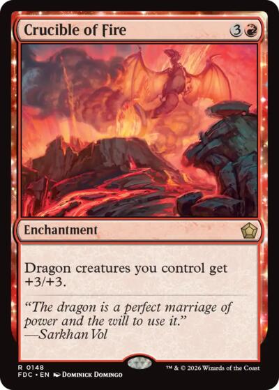 Crucible of Fire from FDC #148, Magic: The Gathering card