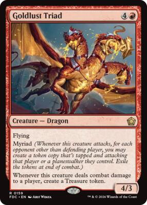 Goldlust Triad #159 – Commander: Foundations (Rare)