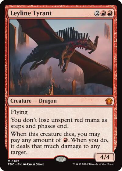 Leyline Tyrant from FDC #162, Magic: The Gathering card