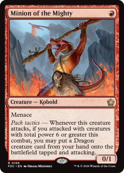 Minion of the Mighty from FDC #166, Magic: The Gathering card