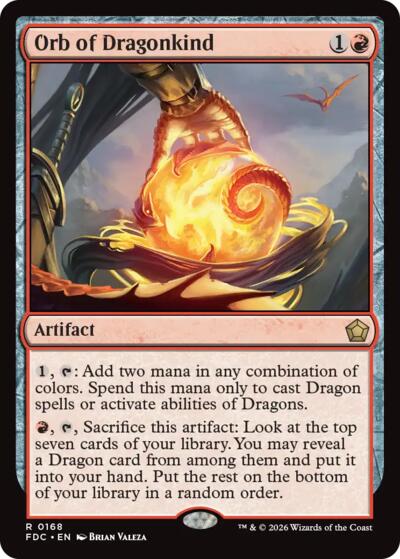 Orb of Dragonkind from FDC #168, Magic: The Gathering card