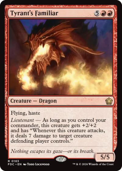 Tyrant's Familiar from FDC #183, Magic: The Gathering card