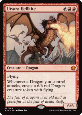 Utvara Hellkite 185 — Commander: Foundations