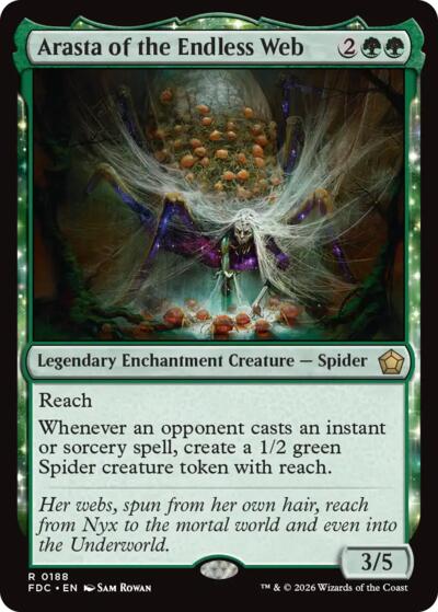 Arasta of the Endless Web from FDC #188, Magic: The Gathering card