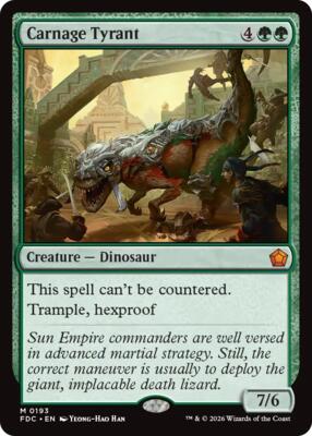 Carnage Tyrant #193 – Commander: Foundations (Mythic)