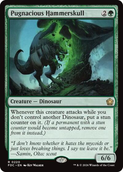 Pugnacious Hammerskull from FDC #220, Magic: The Gathering card