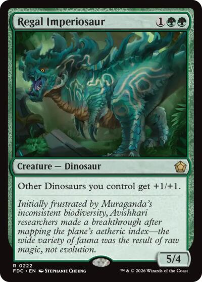 Regal Imperiosaur from FDC #222, Magic: The Gathering card